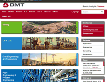 Tablet Screenshot of dmt-group.com